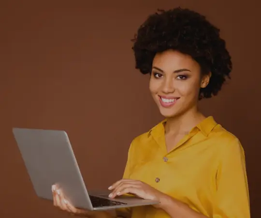 Freelancer working on a laptop